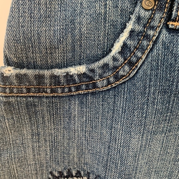 RIP CURL DISTRESSED DENIM SKIRT SIZE 5 - Picture 5 of 9